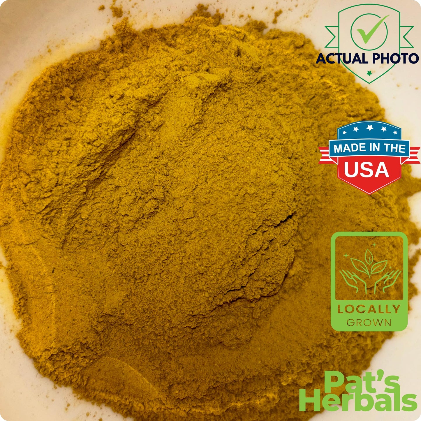 Authentic imported goldenseal root powder package displayed on a clean background