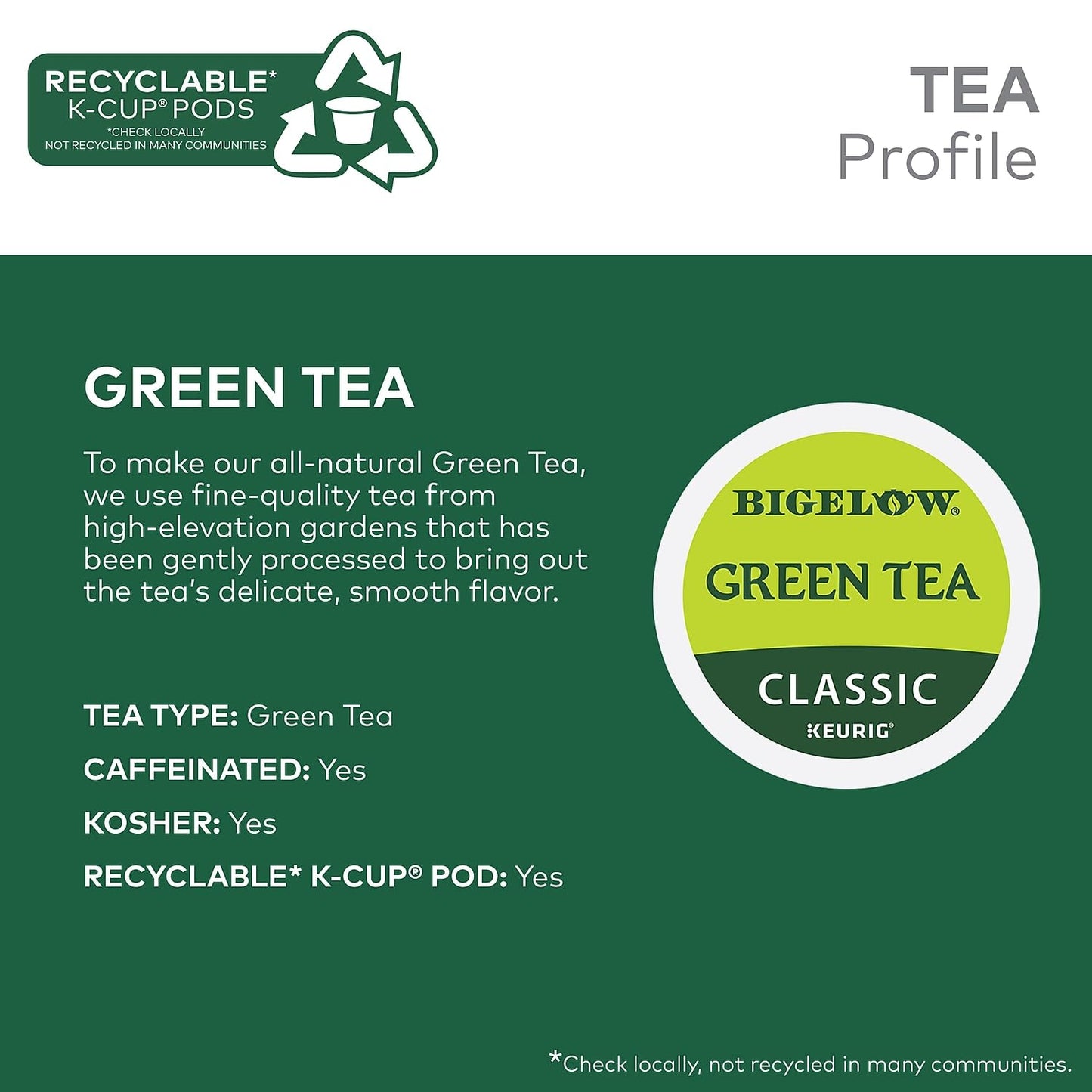Authentic USA imported Bigelow Green Tea box