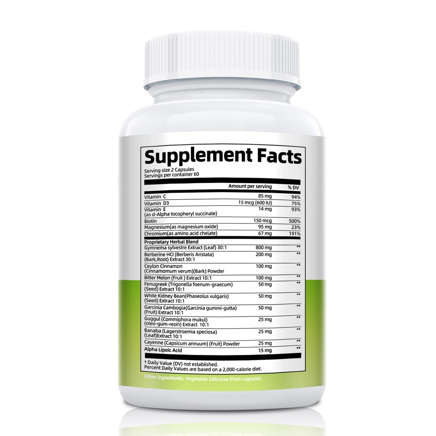 Migcopat Gymnema Sylvestre capsule container seal verification and brand safety markings overview