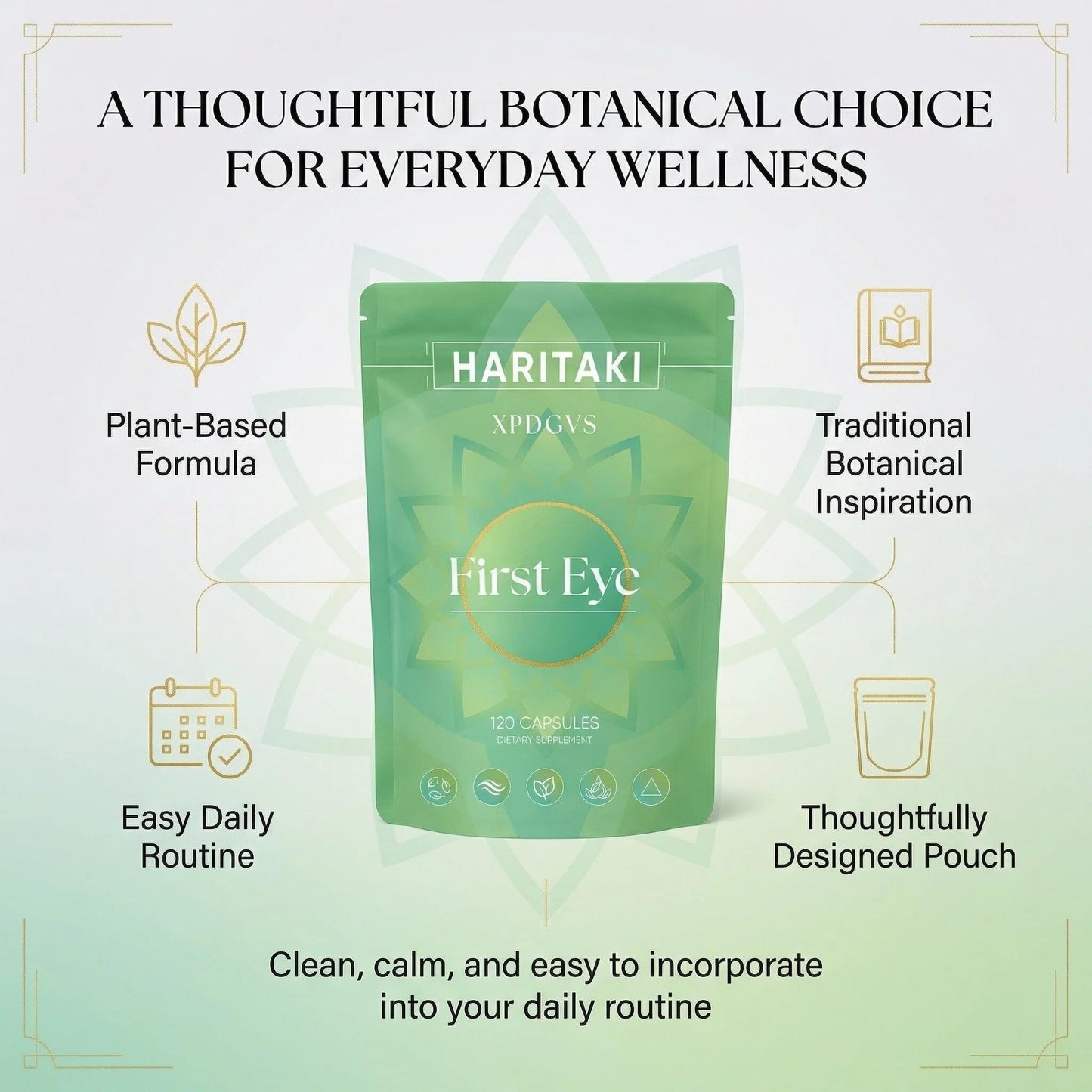 Authentic USA imported Haritaki capsules for digestive health