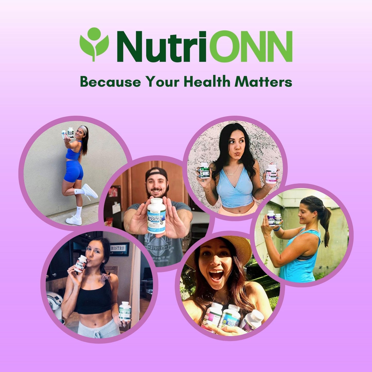 NutriONN Holy Basil Leaf 500mg extract bottle