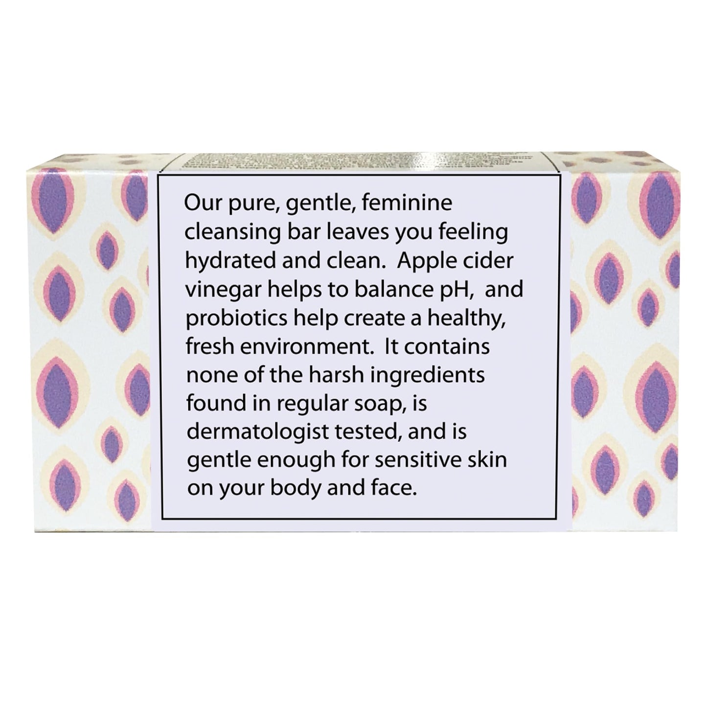Close up of the One With Nature fragrance free below the belt soap bars