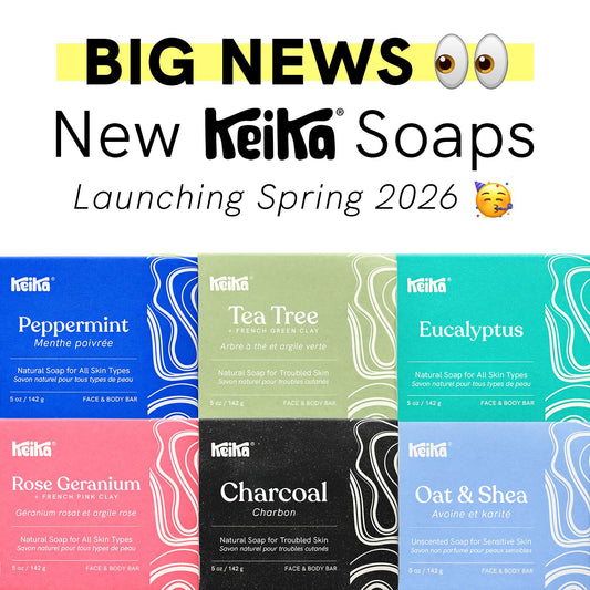 Keika charcoal soap for eczema and psoriasis acne care