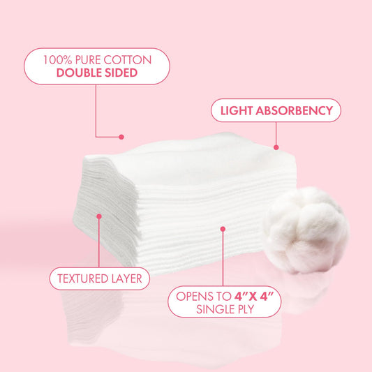 Intrinsics 2x2 silken wipes pack opened showing cotton pads