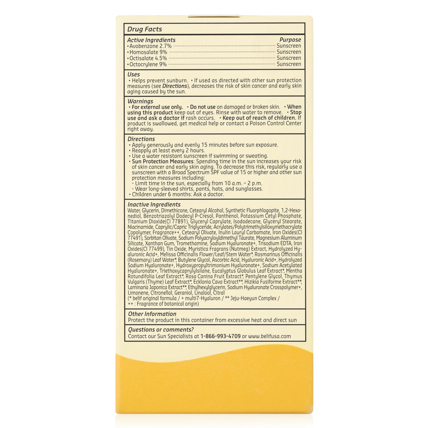 Belif 1.69 fluid ounce brightening tinted moisturizer product shot