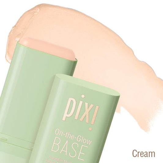 Pixi tinted moisturizer stick in Fair Light cream shade closeup.