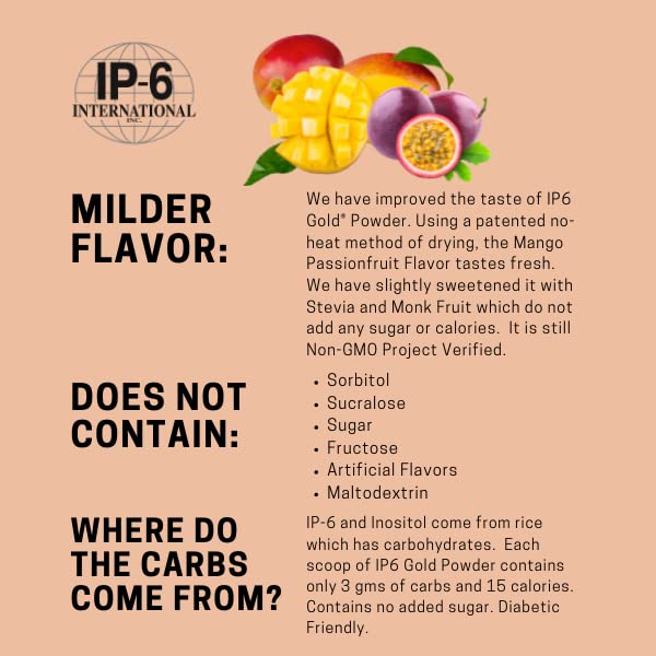 IP6 Gold Mango Passionfruit tropical flavor wellness supplement lifestyle view
