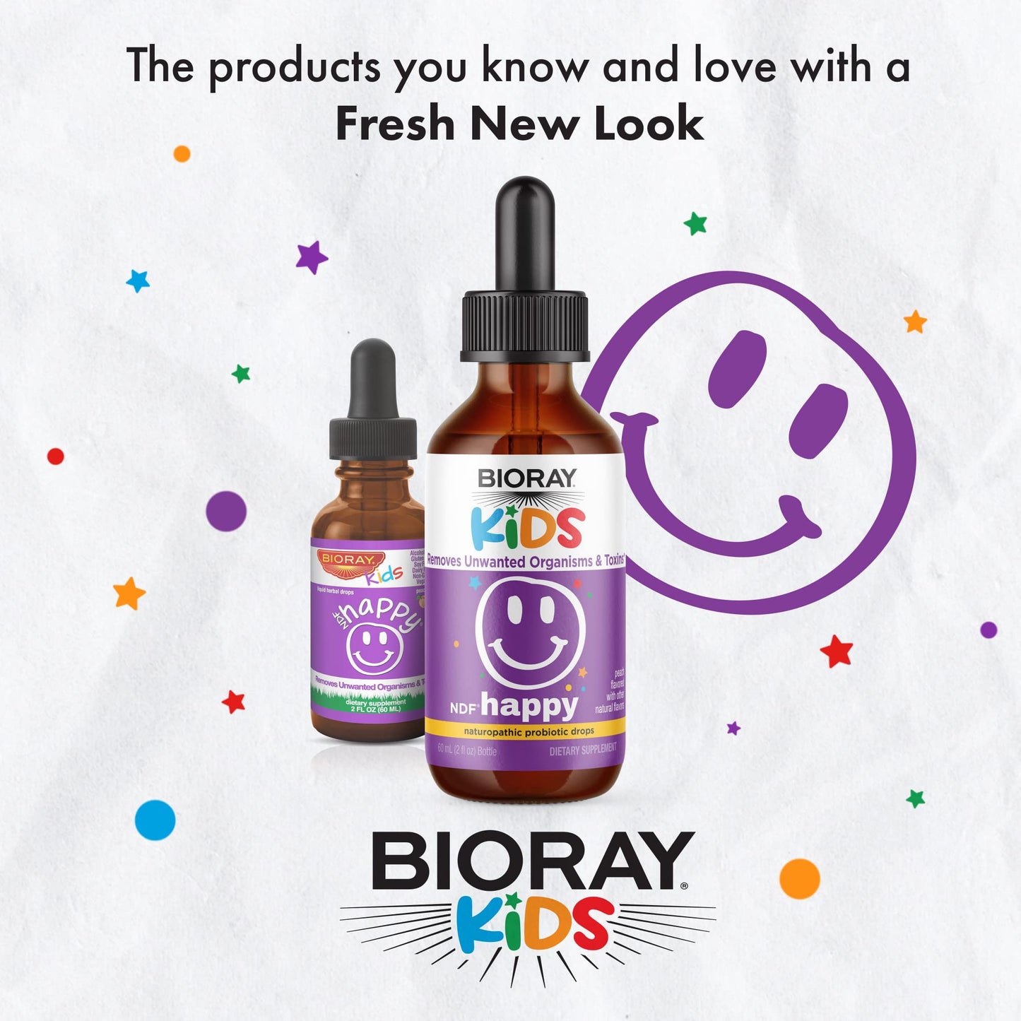 Imported BIORAY children liquid supplement dropper bottle for reducing kids irritability