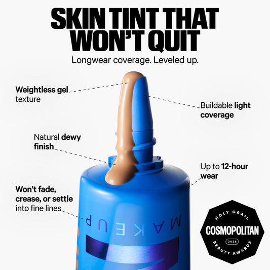 Milk Makeup lightweight non-comedogenic gel tint bottle with translucent cap.