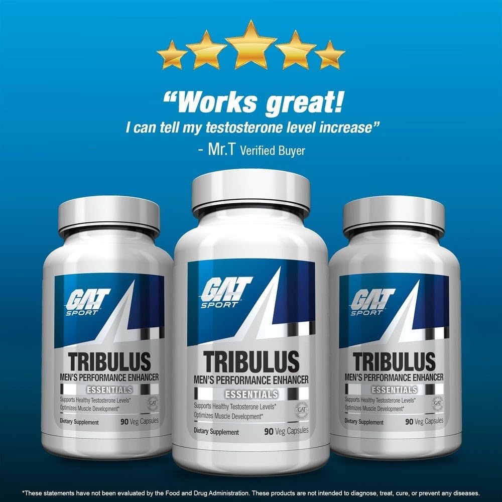 GAT Sport Tribulus testosterone support supplement side view