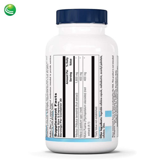 Nutra BioGenesis Andro Plus label showing Tribulus and Maca ingredients