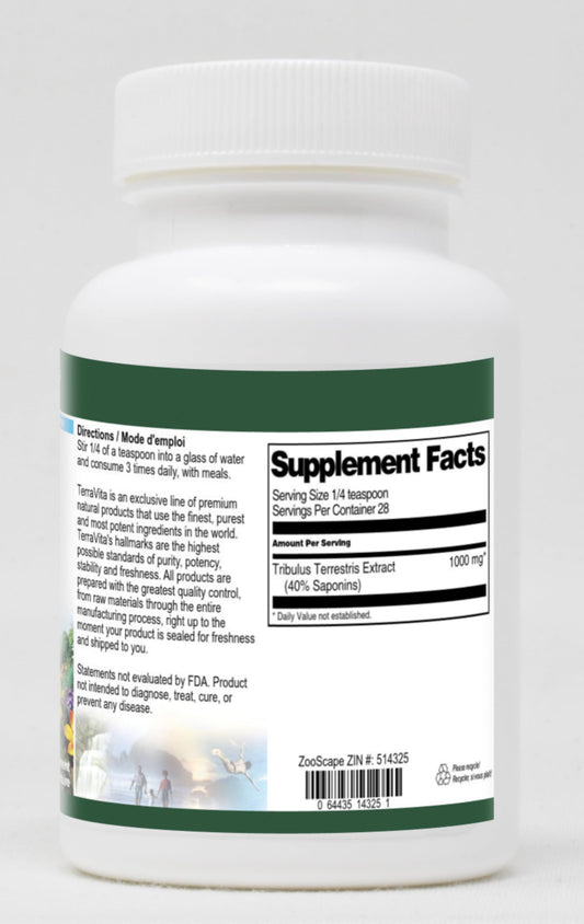 Terravita Tribulus Terrestris dietary supplement container