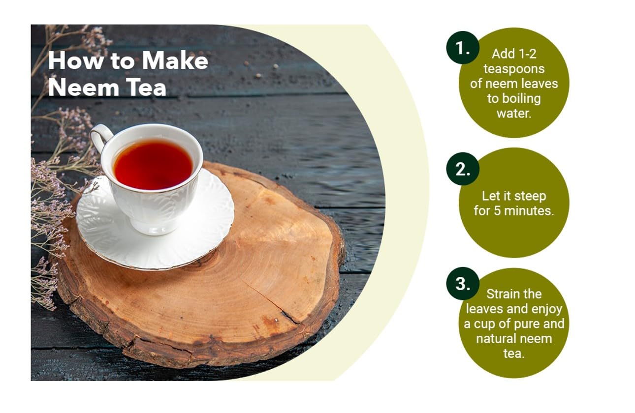 Green Nectar Pure Crushed Neem Leaf Detox Tea imported supplement facts
