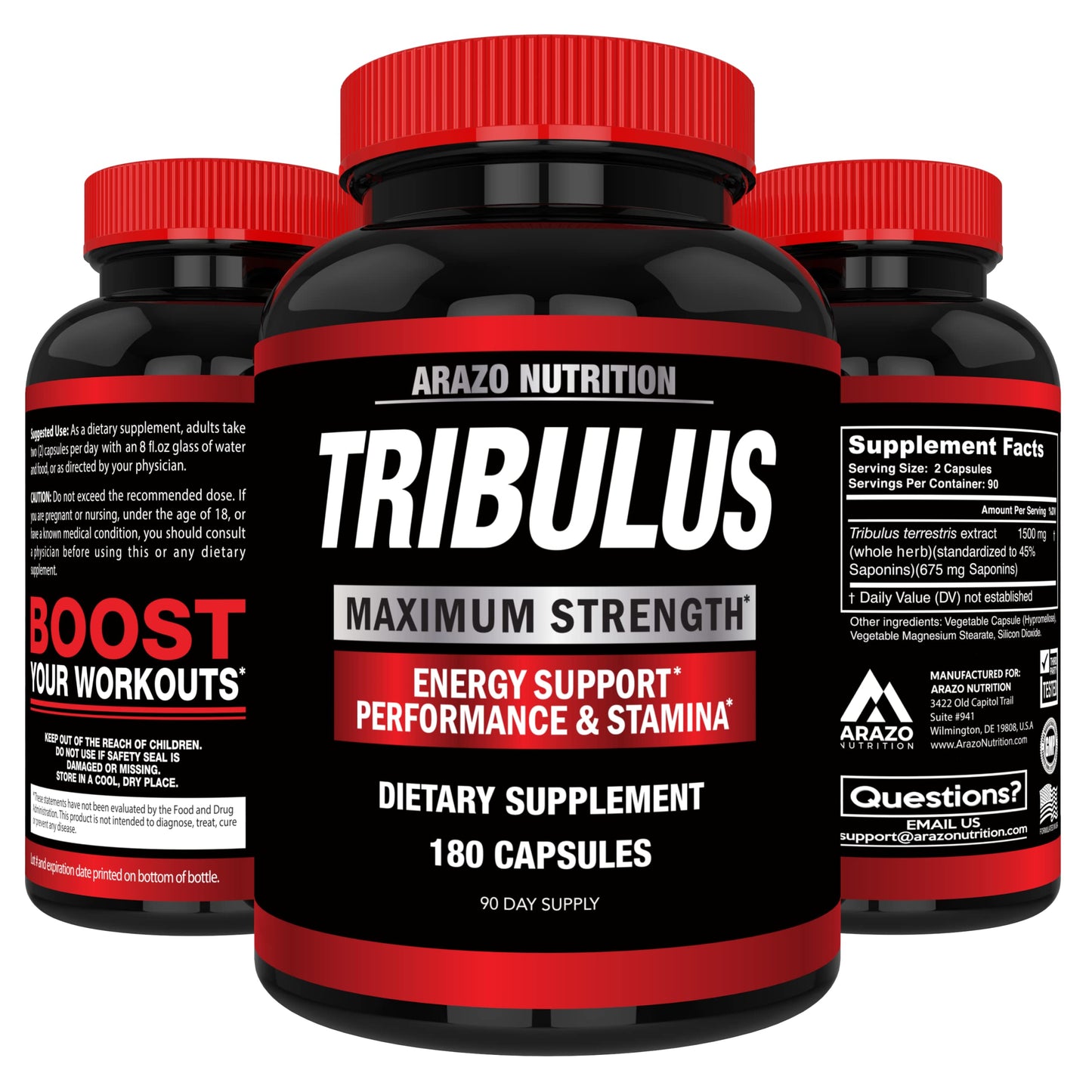 Authentic Arazo Nutrition Tribulus imported health supplement