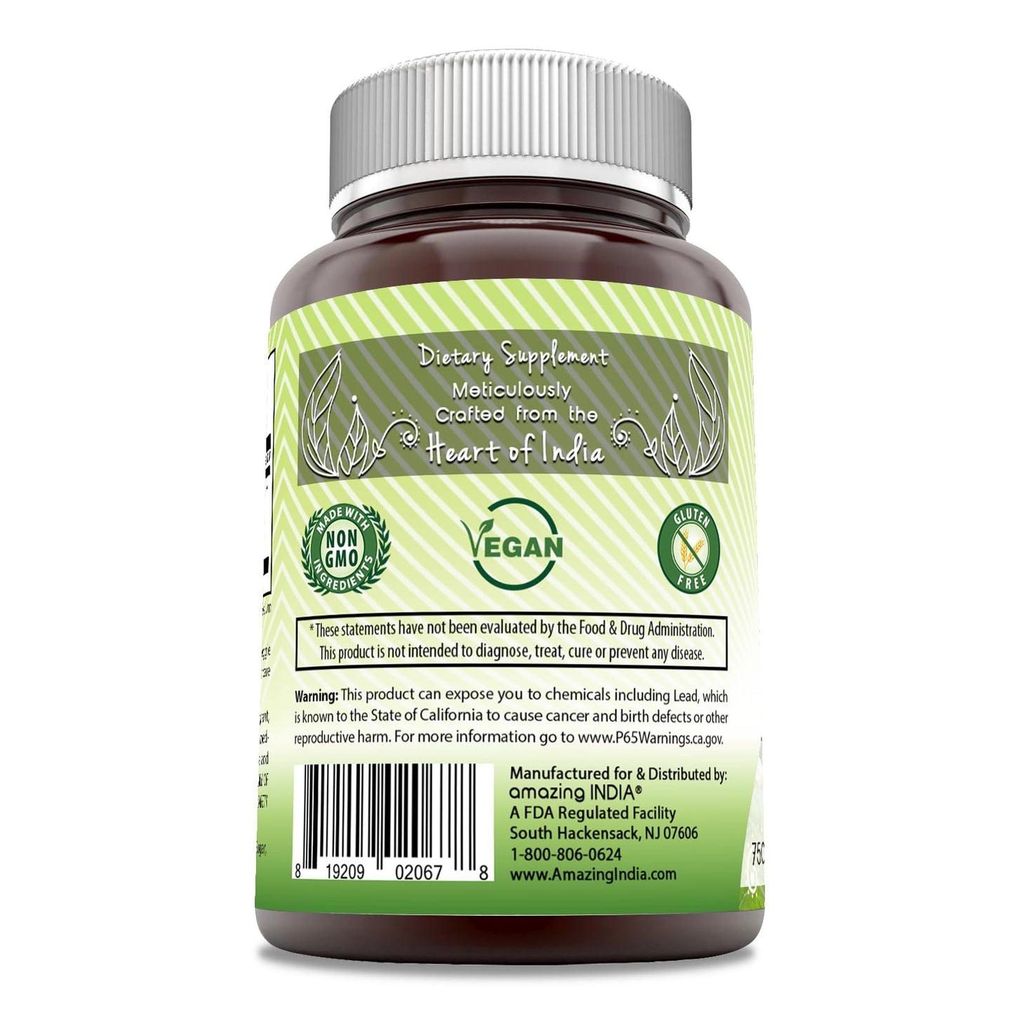 Authentic USA imported Amazing India Triphala fruit extract vegan capsules for natural detoxification