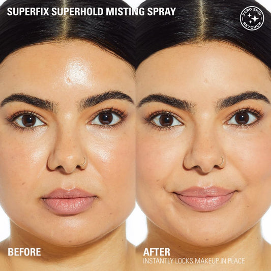 Revolution Beauty ultra matte fixing spray showing product details and 150 ml sizing text