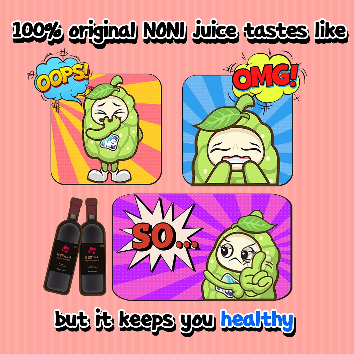 Full commercial display setup of the mineral rich volcanic soil sourced noni supplement kit