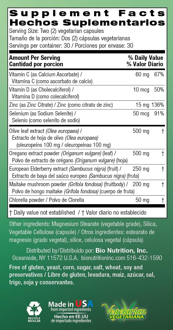 Bio Nutrition authentic USA supplement showing adult recommended dosage instructions