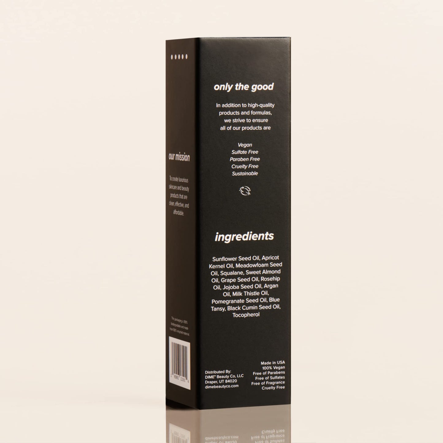 DIME Beauty Blue Facial Oil complete product collection view for clear skin