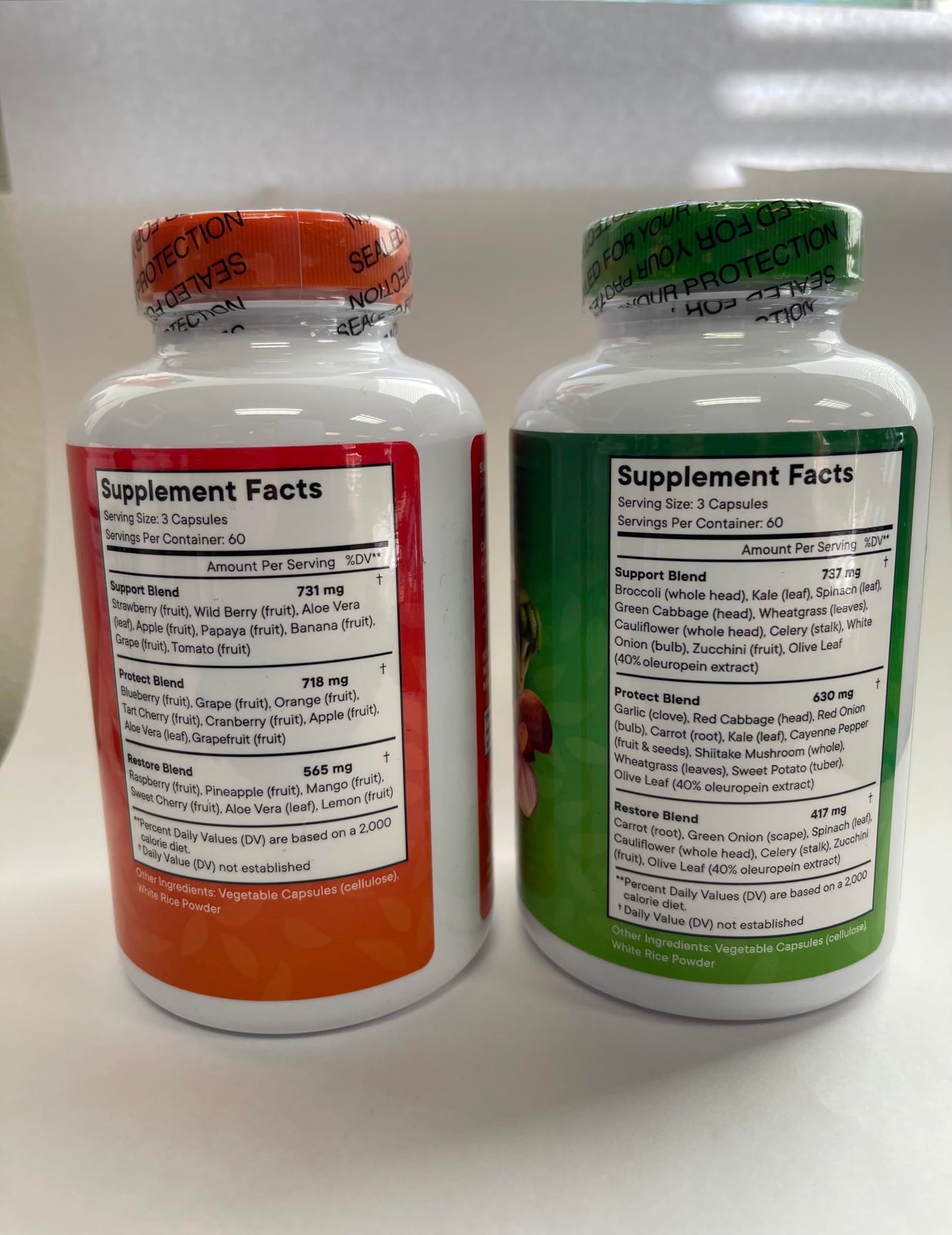 Superfood MD non GMO daily wellness fruit and veggie supplement capsules for health conscious consumers