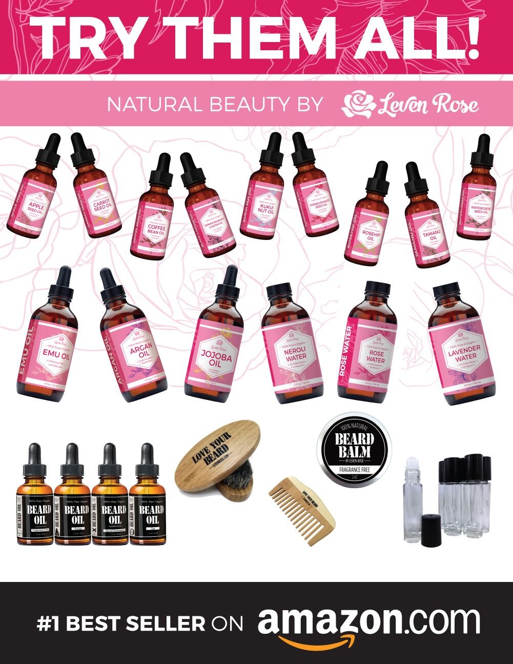 Lightweight non greasy organic facial serum bottle on natural background