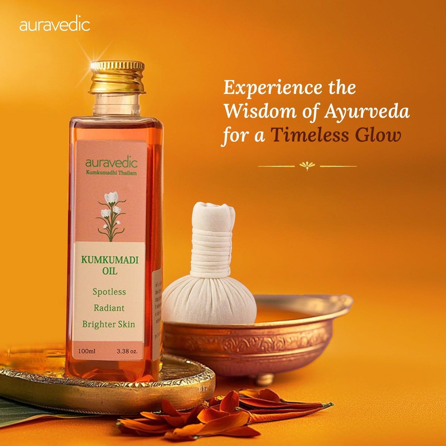 Unisex Ayurvedic brightening serum for dull and dehydrated skin