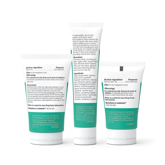 Proactiv Mineral Acne Cleanser bottle containing sulfur acne treatment for sensitive skin types