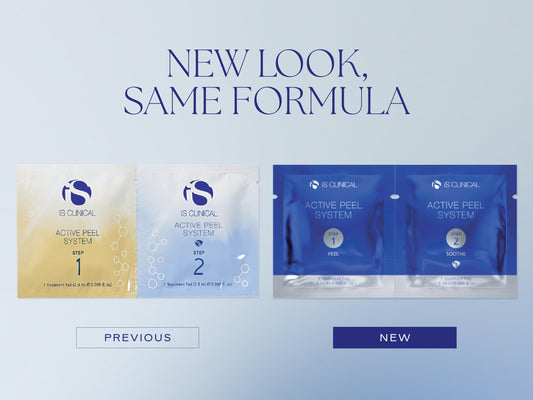 iS CLINICAL Active Peel System two step treatment pads displayed open