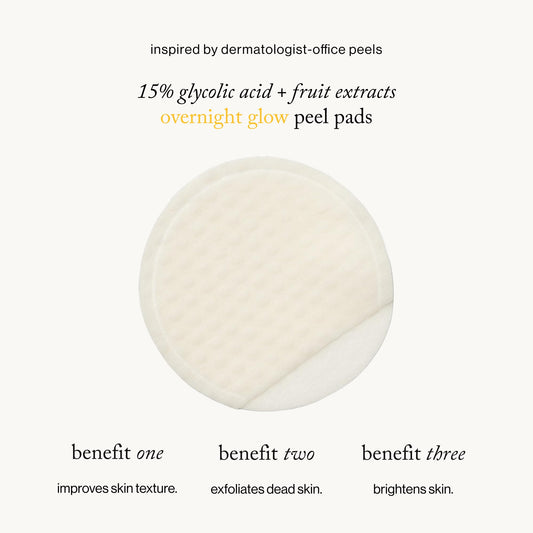 Goop Beauty GOOPGLOW overnight facial peel single treatment pad packet close up