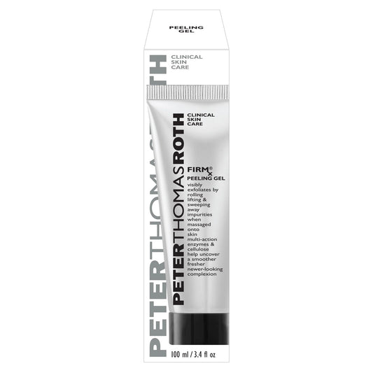 Peter Thomas Roth enzyme peeling gel exfoliant for dry skin texture.