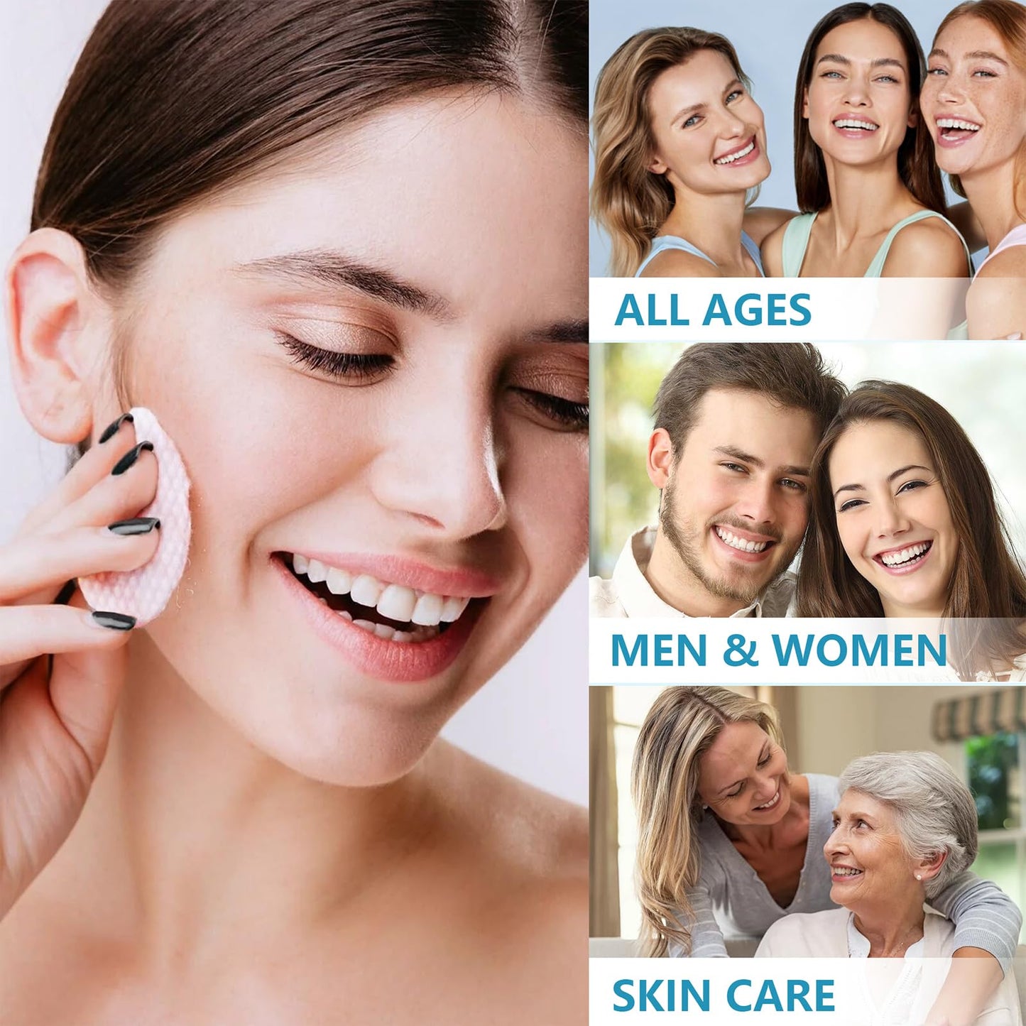 Dalin pore minimizing and wrinkle reduction exfoliating treatment pads container side view.