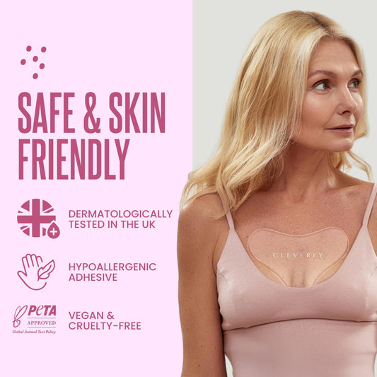 Cleverfy T-shape chest pads for decolletage smoothing