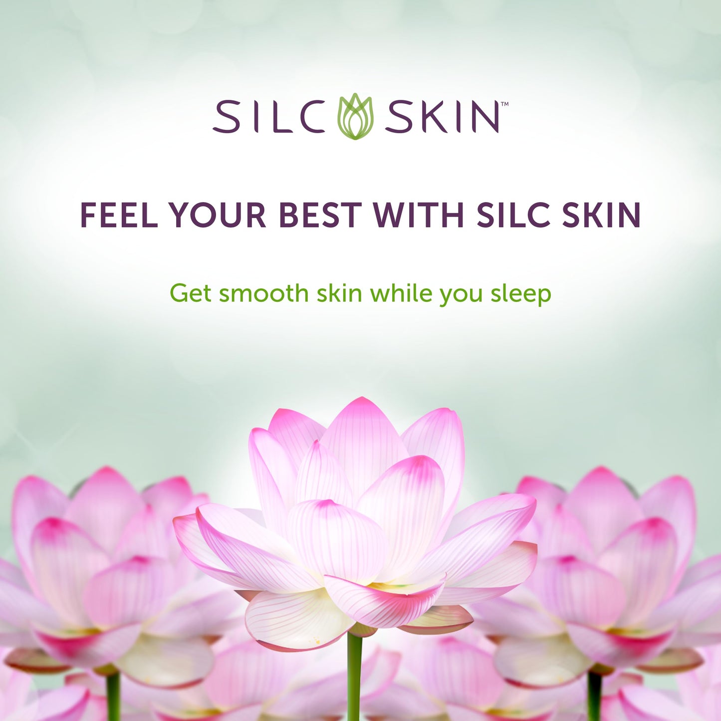 Application of Silc Skin chest pad for anti-aging care