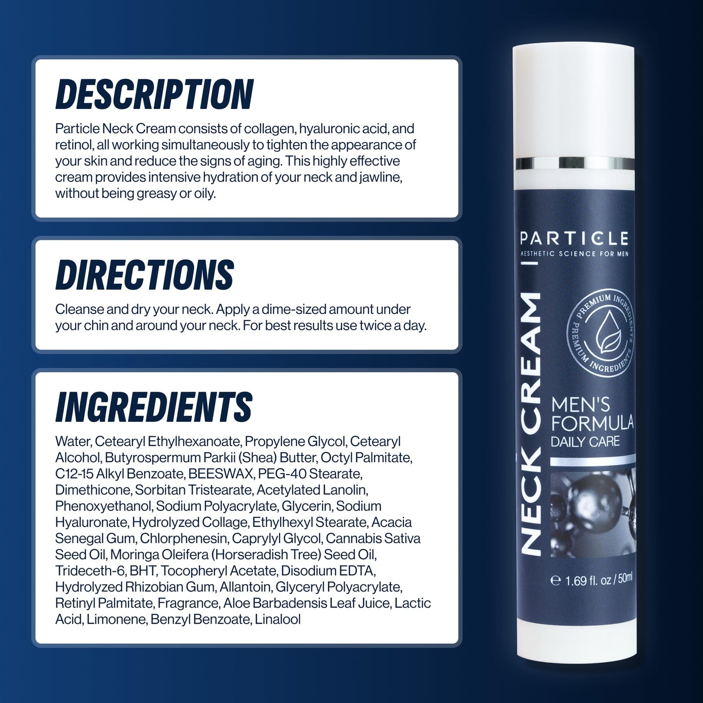 Texture shot of Particle anti aging neck cream