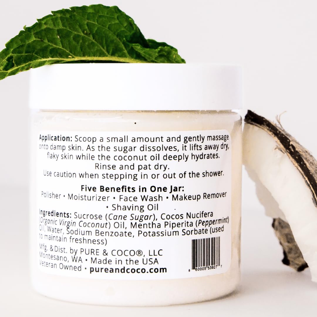 Pure & Coco natural ingredient composition infographic