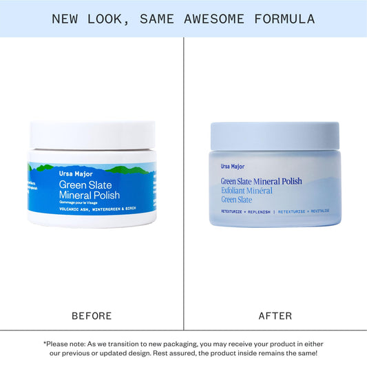 Ursa Major mineral face polish texture shot