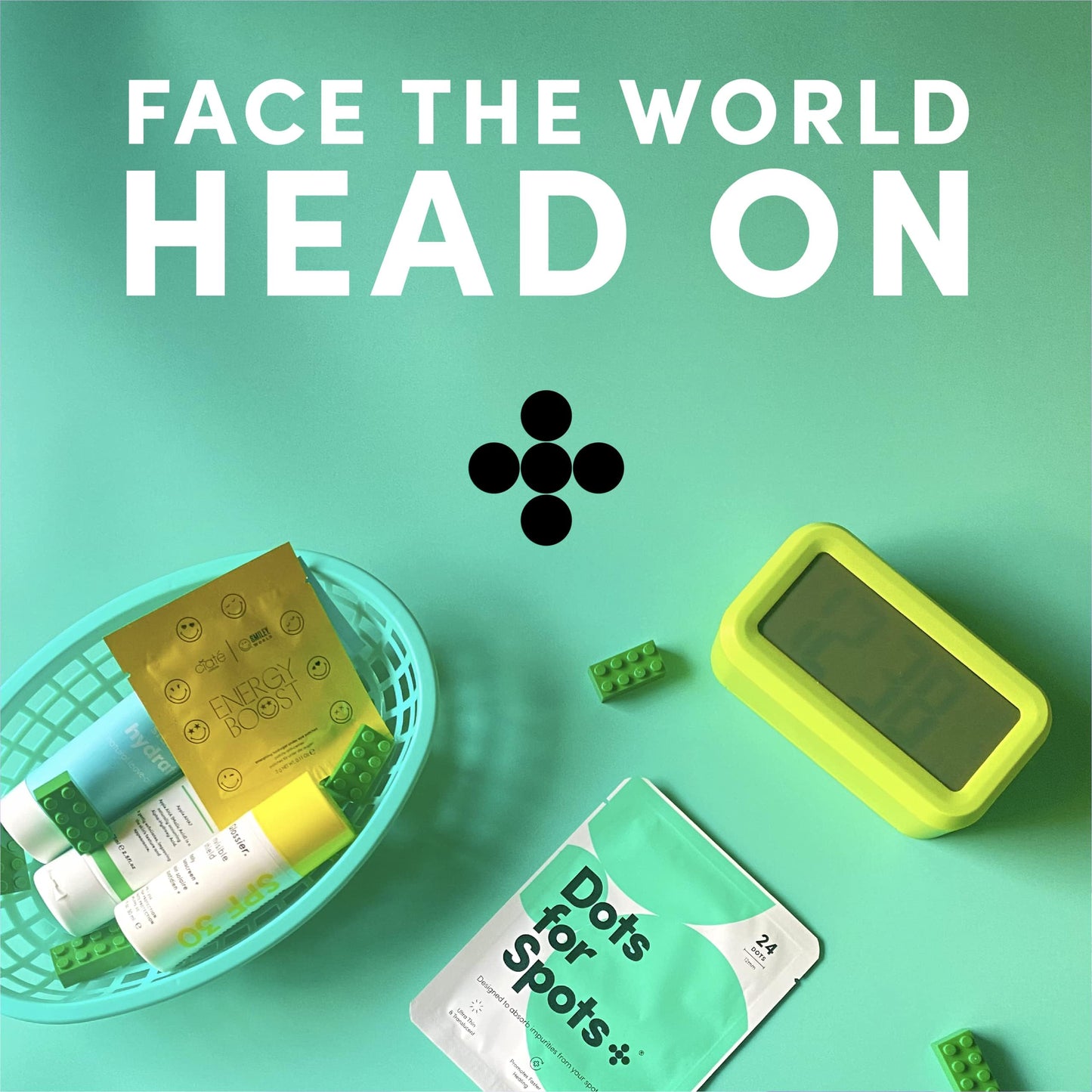 Step by step application instructions illustration for the fast-acting translucent acne absorbing stickers.