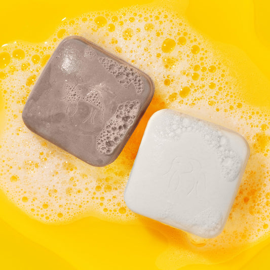 Drunk Elephant travel cleansing duo exfoliating and moisturizing face bars