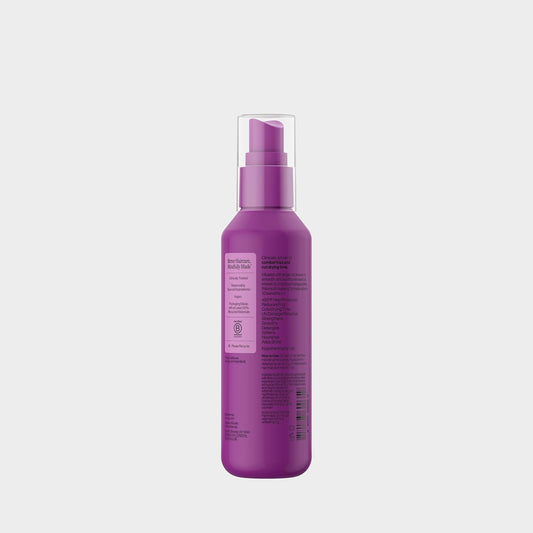 Eva NYC hair primer spray bottle showing the 10 benefits label