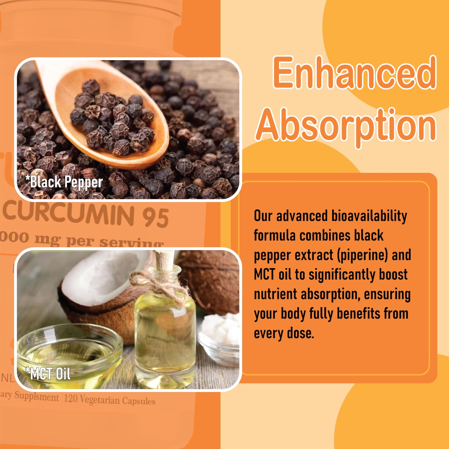 TEYAOE joint support supplement bottle with black pepper extract details