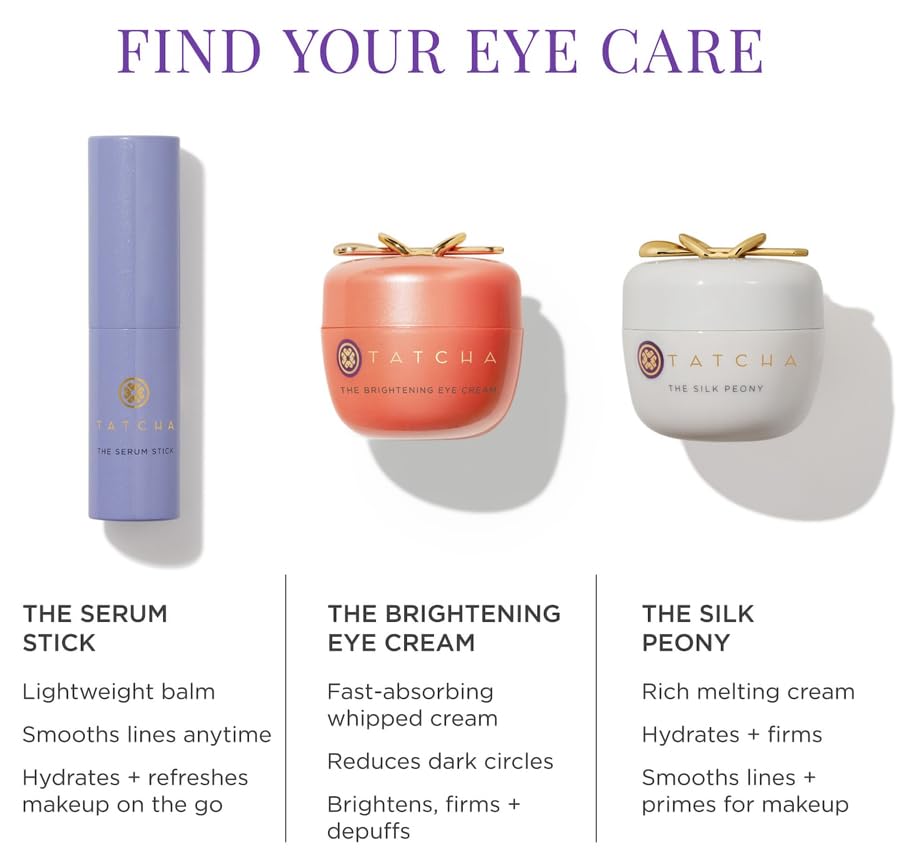 Tatcha purple and gold serum stick product base view