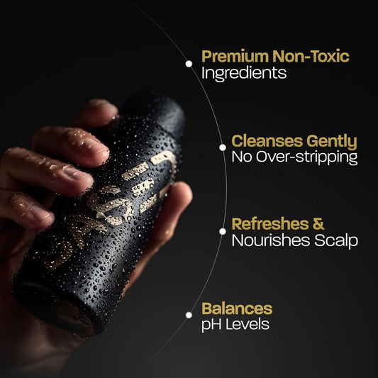 BASED BODYWORKS Rejuvenating Shampoo bottle highlighting peppermint and aloe vera ingredients