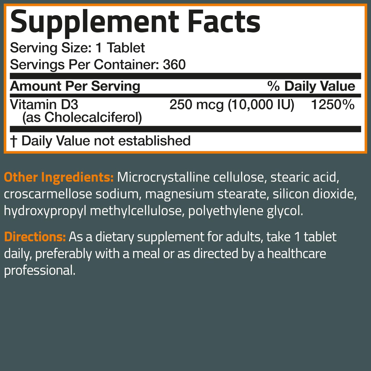 Premium imported Bronson Basics Vitamin D3 bottle showing genuine safety seal