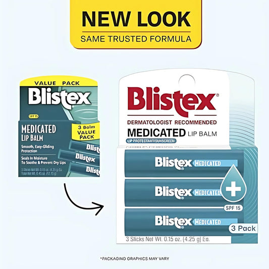 Blistex classic mint and berry lip balm pack original formula