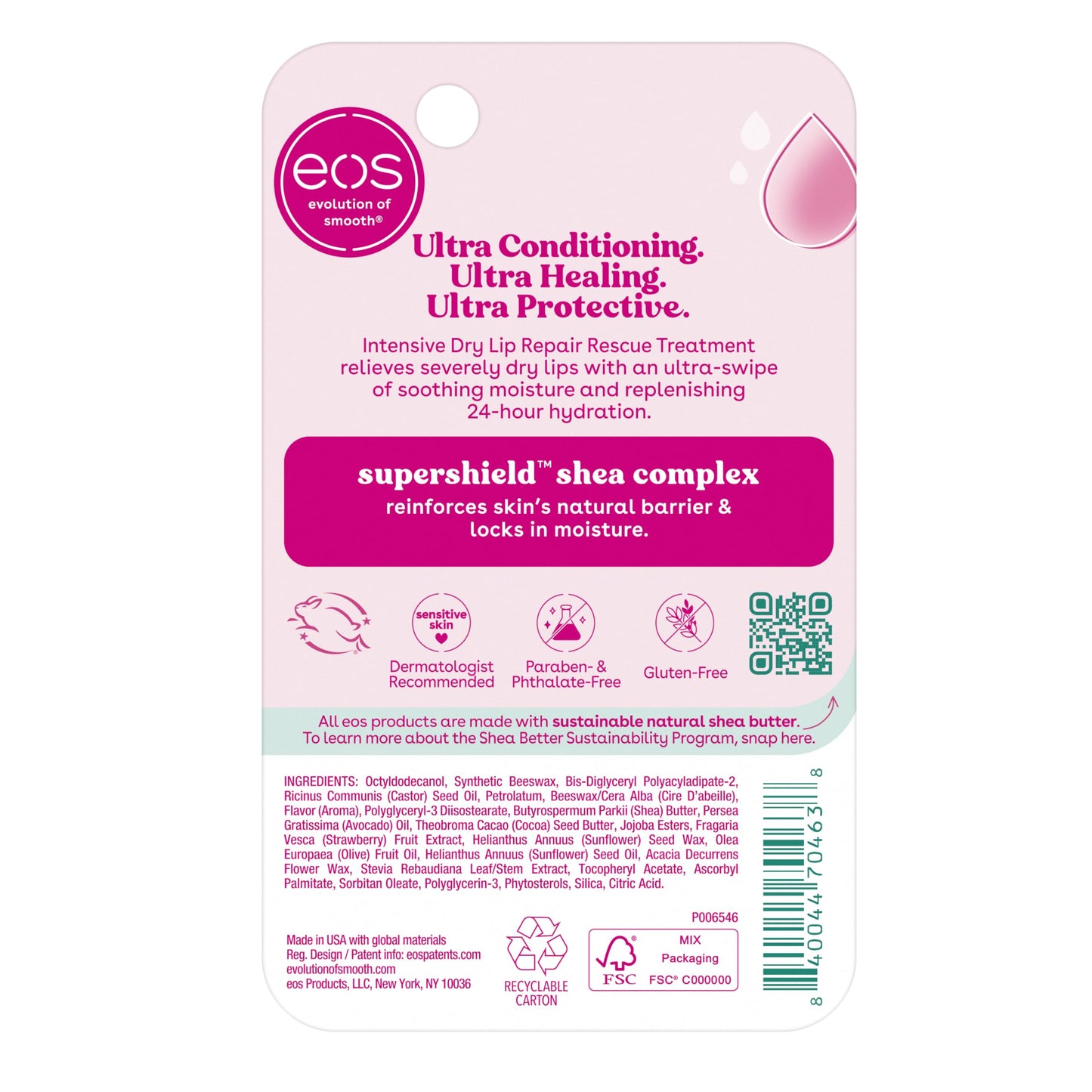 Eos The Hero lip repair treatment lifestyle product shot