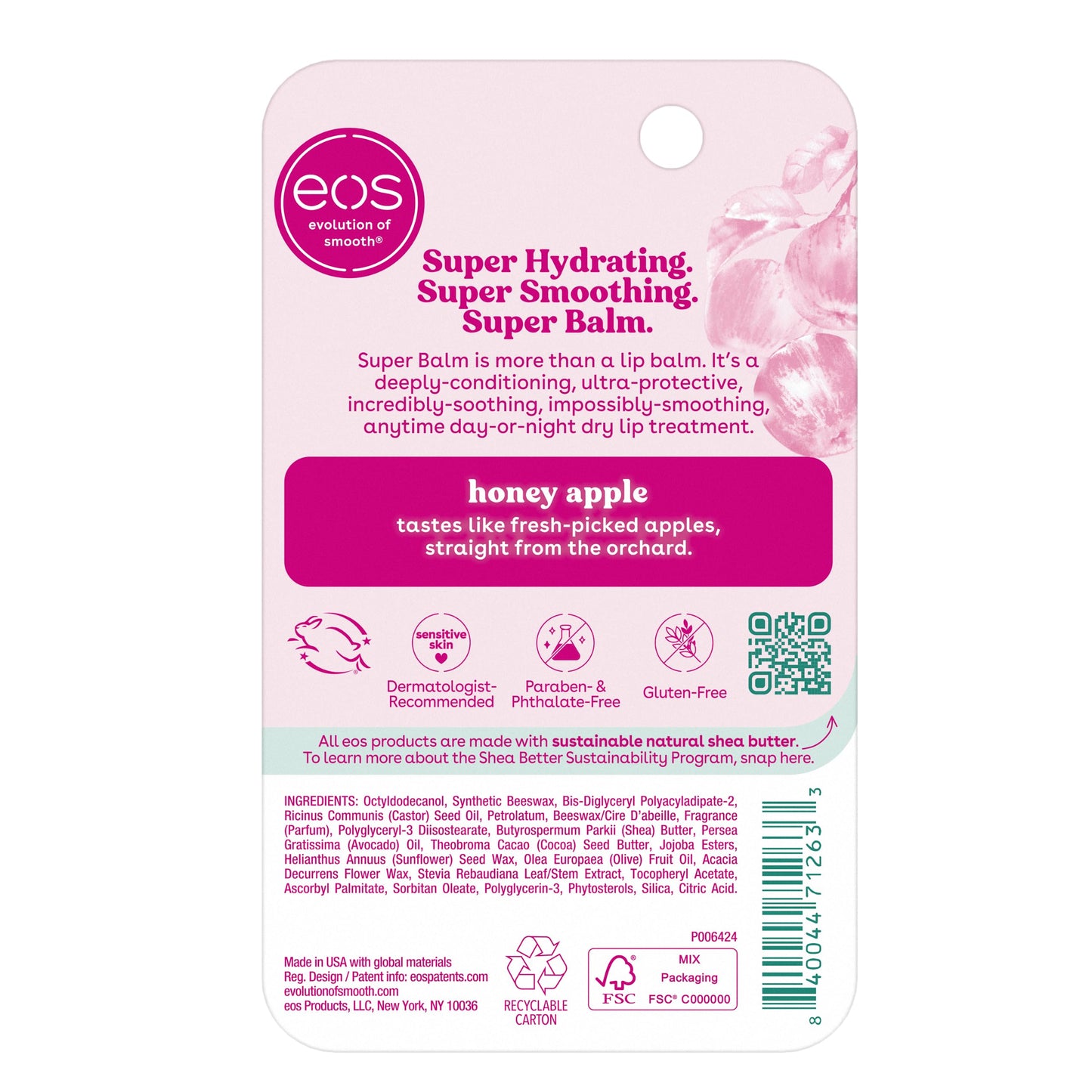 Eos 24 Hour Moisture Super Balm open showing product