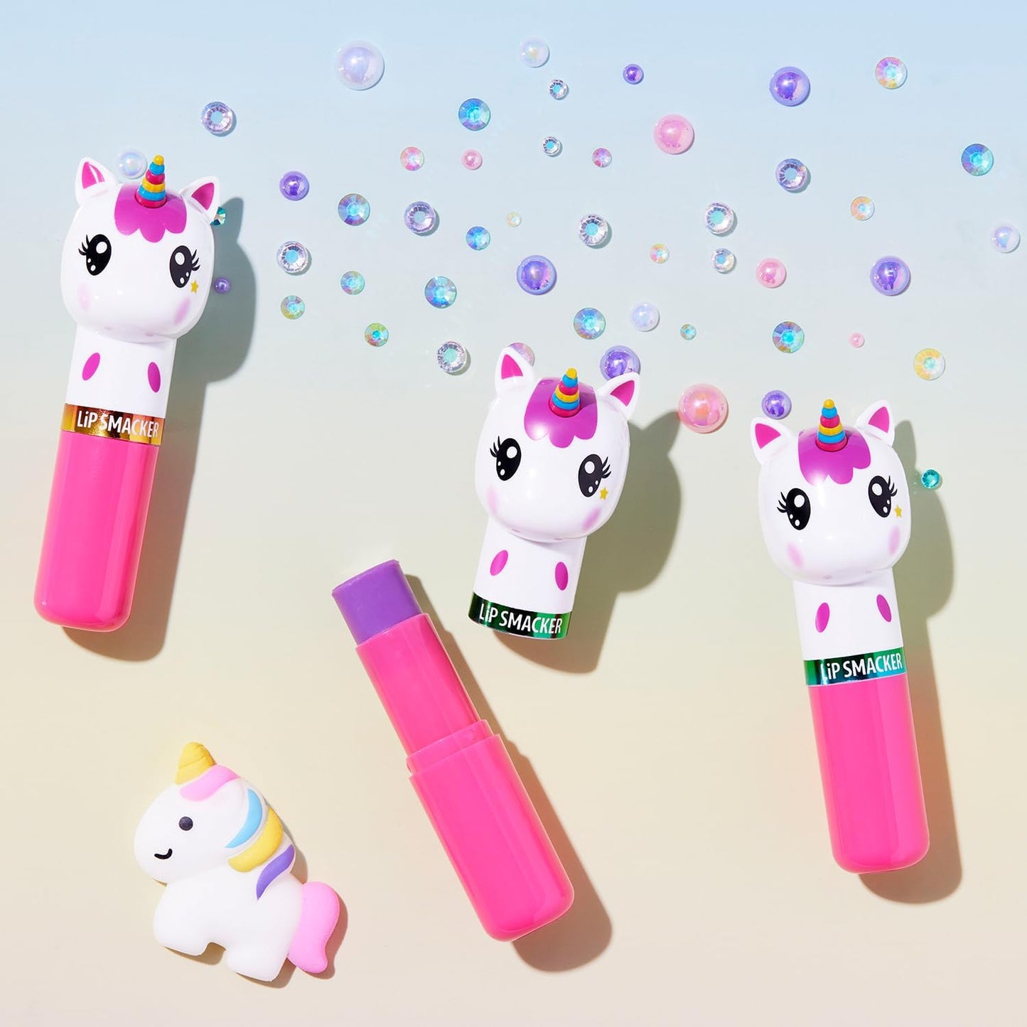 Premium imported lip balm showing the clear moisturizing formula stick composition.
