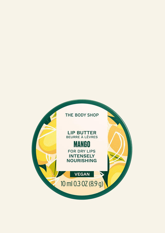 The Body Shop Mango Lip Butter texture swatch