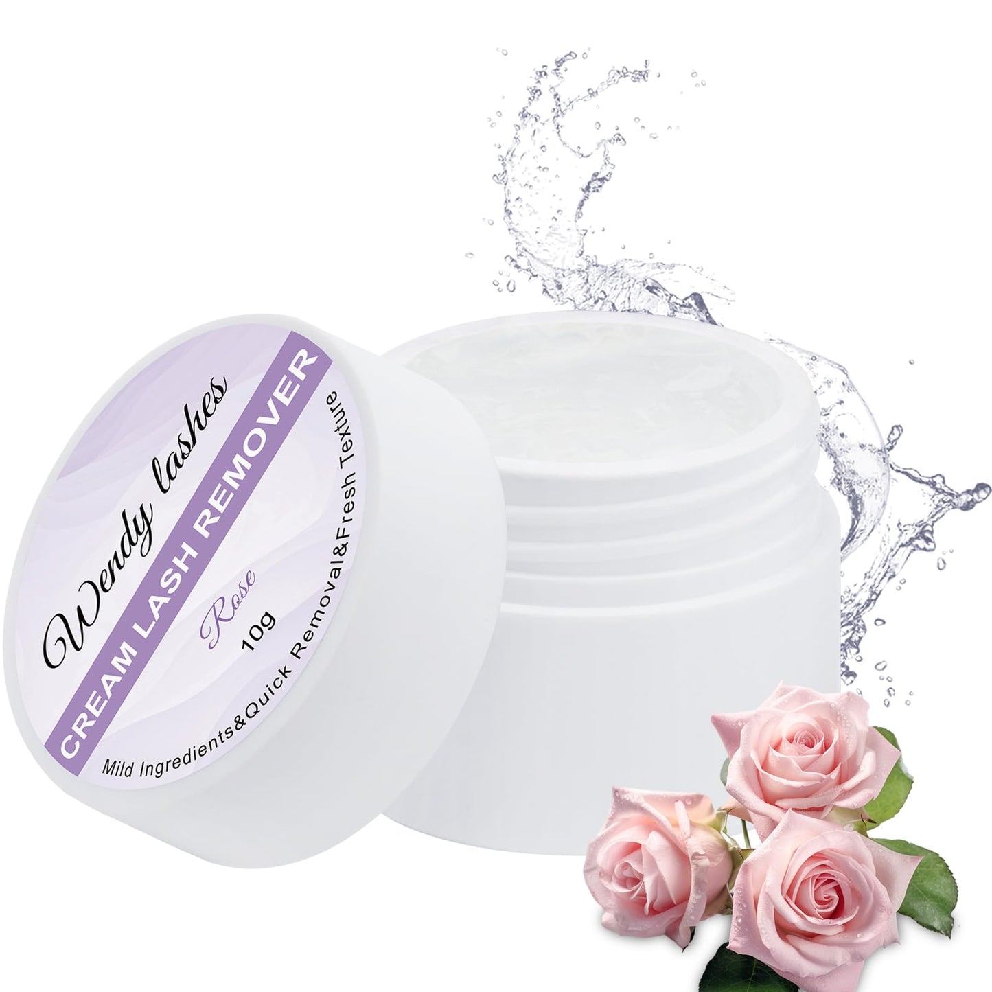 Safe removal of eyelash extensions using cream formula