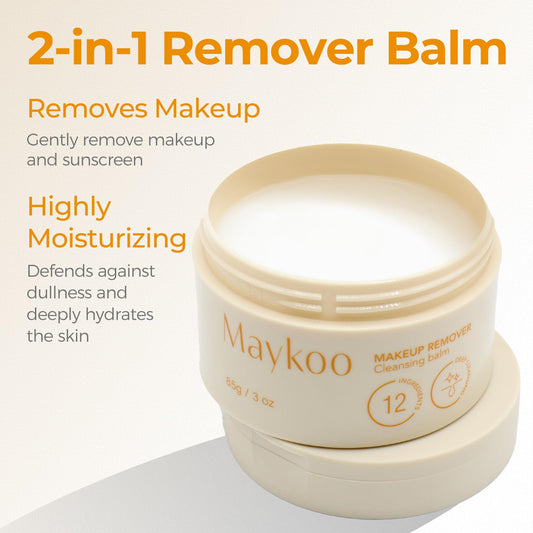 Maykoo Cleansing Balm with included spatula for hygienic use